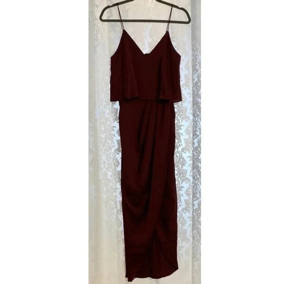 NEW, Shona Joy, Luxe Frill Tulip Hem Maxi‎ Dress - Picture 7 of 14